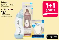 Etos Difrax S-fles natural assortiment aanbieding