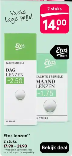 Etos Etos lenzen aanbieding