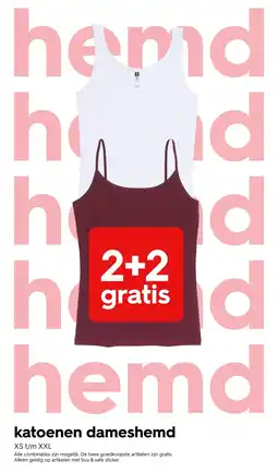 HEMA Katoenen dameshemd aanbieding
