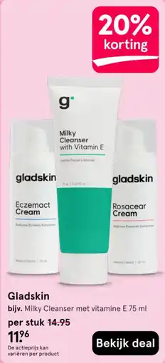 Etos gladskin milky cleanser met vitamine e 75 ml aanbieding