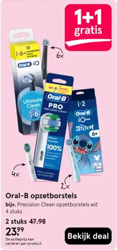 Etos Oral-B opzetborstels aanbieding