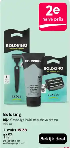 Etos Boldking gevoelige huid aftershave crème aanbieding