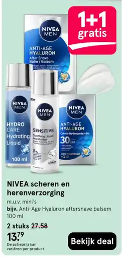 Etos NIVEA scheren en herenverzorging aanbieding