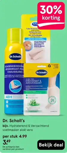 Etos Dr. Scholl's bijv. Hydraterend & Verzachtend voetmasker aloë vera aanbieding