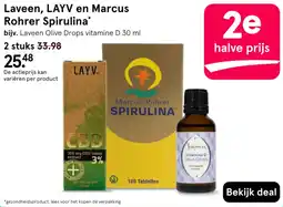 Etos Laveen, LAYV en Marcus Rohrer Spirulina aanbieding