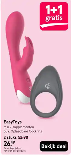 Etos EasyToys Oplaadbare Cockring aanbieding
