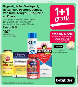 Etos Daggravit, Roter, Valdispert, Natterman, Deoleen, Dampo, Prioderm, ShiepZ, CB12, Rhino en Eroxon aanbieding