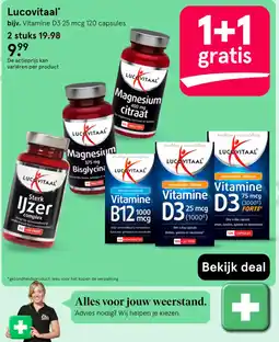 Etos Lucovitaal Vitamine D3 25 mcg aanbieding