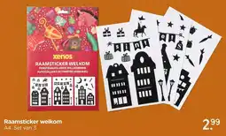 Xenos Raamsticker welkom aanbieding