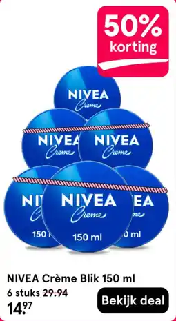 Etos NIVEA Crème Blik 150 ml aanbieding