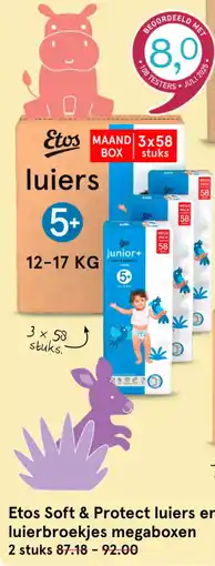 Etos Etos luiers en luierbroekjes megaboxen aanbieding