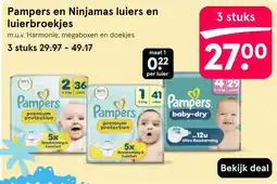 Etos Pampers en Ninjamas luiers en luierbroekjes aanbieding