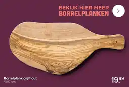 Xenos Borrelplank olijfhout aanbieding