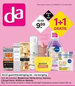 DA da alle gezichtsreiniging en -verzorging aanbieding