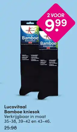 DA Lucovitaal Bamboe kniesok aanbieding
