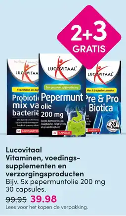 DA Lucovitaal peppermuntolie 200 mg aanbieding