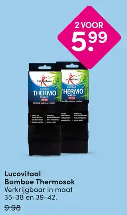 DA Lucovitaal Bamboe Thermosok aanbieding