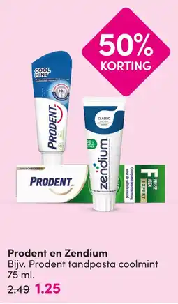 DA Prodent en Zendium aanbieding