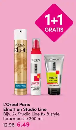 DA L'Oréal Paris Elnett en Studio Line aanbieding