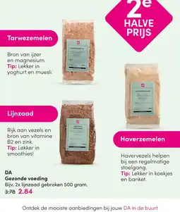 DA DA Gezonde voeding aanbieding