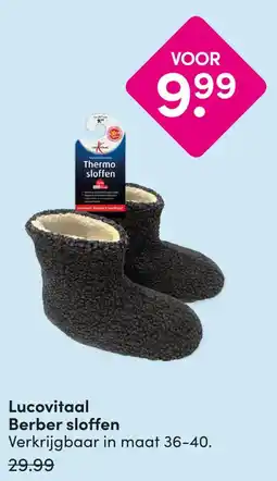 DA Lucovitaal Berber sloffen aanbieding