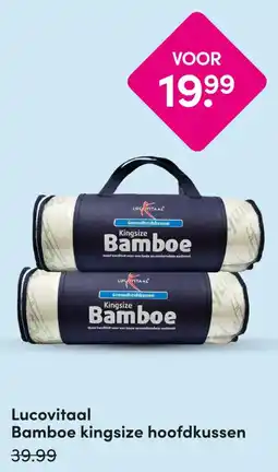 DA Lucovitaal Bamboe kingsize hoofdkussen aanbieding