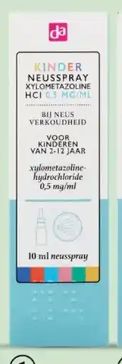 DA Da neusspray kind xylometazoline aanbieding