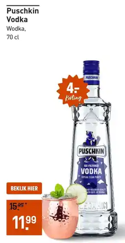 Gall & Gall Puschkin Vodka aanbieding
