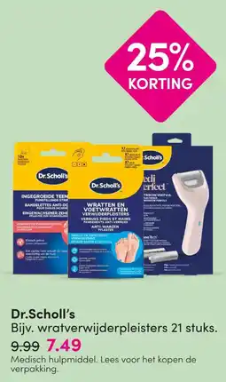 DA Dr.Scholl's Bijv. wratverwijderpleisters 21 stuks. aanbieding