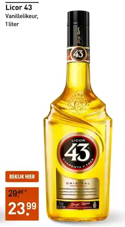 Gall & Gall Licor 43 Vanillelikeur aanbieding