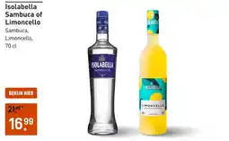 Gall & Gall Isolabella sambuca of limoncello aanbieding