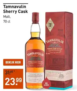 Gall & Gall Tamnavulin Sherry Cask aanbieding