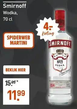 Gall & Gall Smirnoff Wodka aanbieding