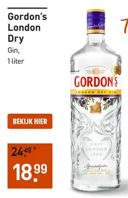 Gall & Gall Gordon's London Dry Gin aanbieding