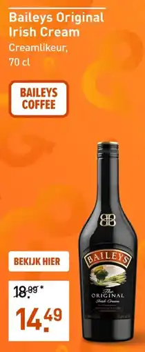Gall & Gall Baileys original irish cream creamlikeur aanbieding