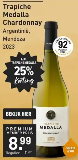 Gall & Gall Trapiche Medalla Chardonnay aanbieding
