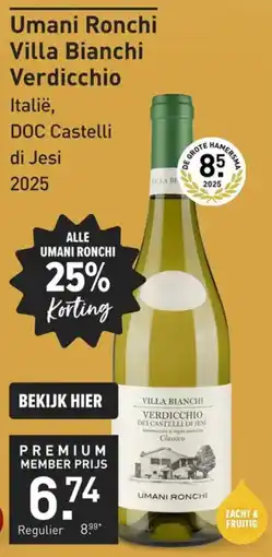 Gall & Gall Umani Ronchi Villa Bianchi Verdicchio aanbieding