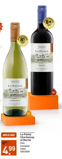 Gall & Gall La Palma Chardonnay of Merlot aanbieding