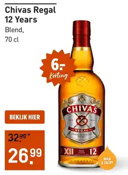 Gall & Gall Chivas Regal 12 Years aanbieding