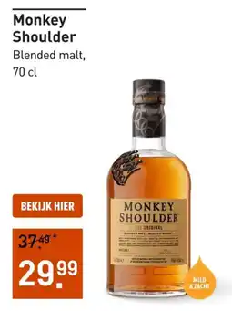 Gall & Gall Monkey Shoulder Blended malt aanbieding