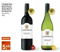 Gall & Gall Landskroon bush camp daily red of sundowner aanbieding