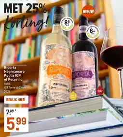 Gall & Gall Riporta Negroamaro Puglia IGP of Pecorino aanbieding