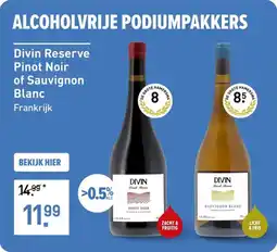 Gall & Gall Divin Reserve Pinot Noir of Sauvignon Blanc aanbieding