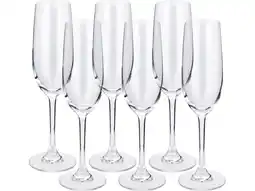 Lidl SILVERCREST Champagneglazen, 6-delig aanbieding