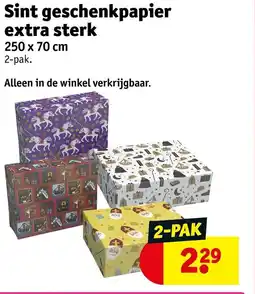 Kruidvat Sint geschenkpapier extra sterk aanbieding