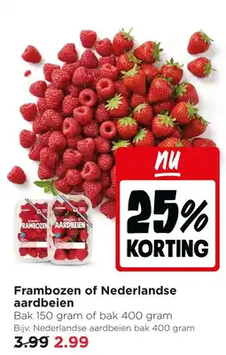Jumbo Frambozen of Nederlandse aardbeien aanbieding