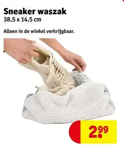 Kruidvat Sneaker waszak aanbieding