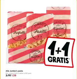 Jumbo Alle Jumbo's pasta aanbieding