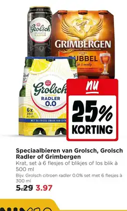 Jumbo Speciaalbieren van grolsch grolsch radler of grimbergen aanbieding