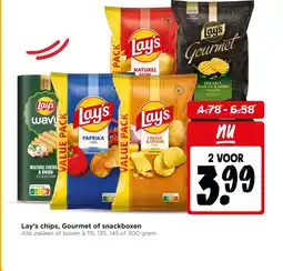 Jumbo Lay's chips Gourmet of snackboxen aanbieding